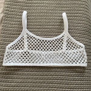 iEFiEL mesh swim top white medium